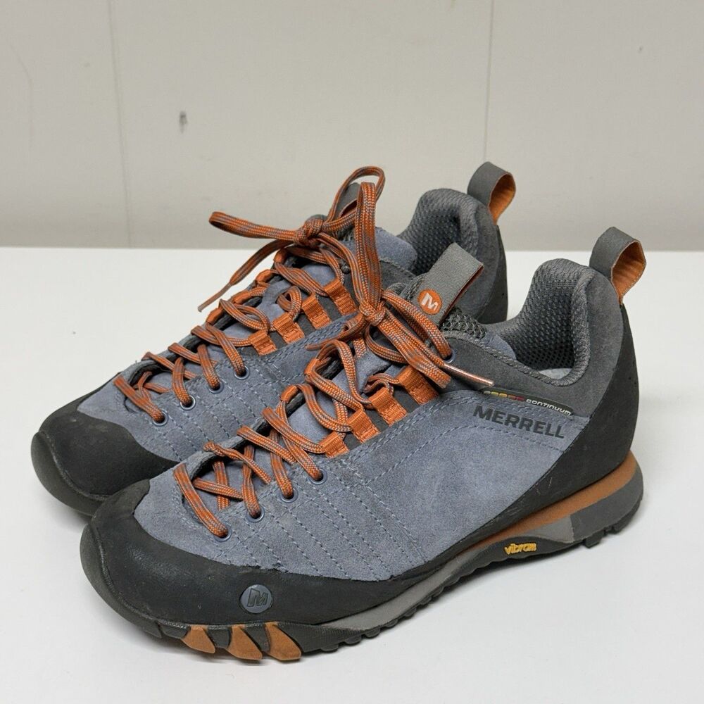 Merrell Continuum Jam Periwinkle Hiking Approach Shoes Vibram Sole Women 5 GUC